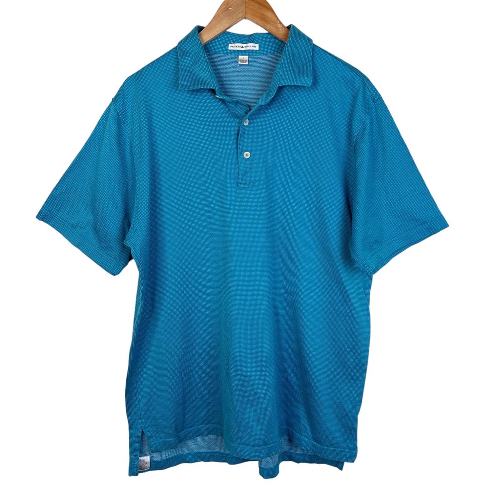 Peter Millar Golf Polo Shirt 100% Cotton Size Large